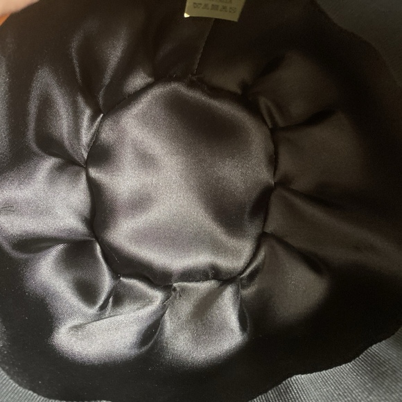 Vintage SCALA Collection 100% Wool Black Bucket Hat Buckle One Size - Picture 5 of 8